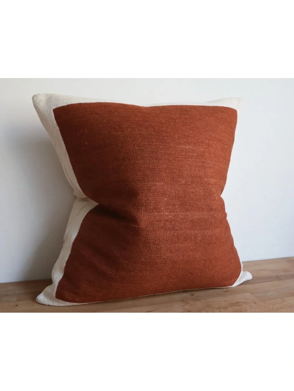West Elm Essex Rust-Colored Throw Pillow Cover